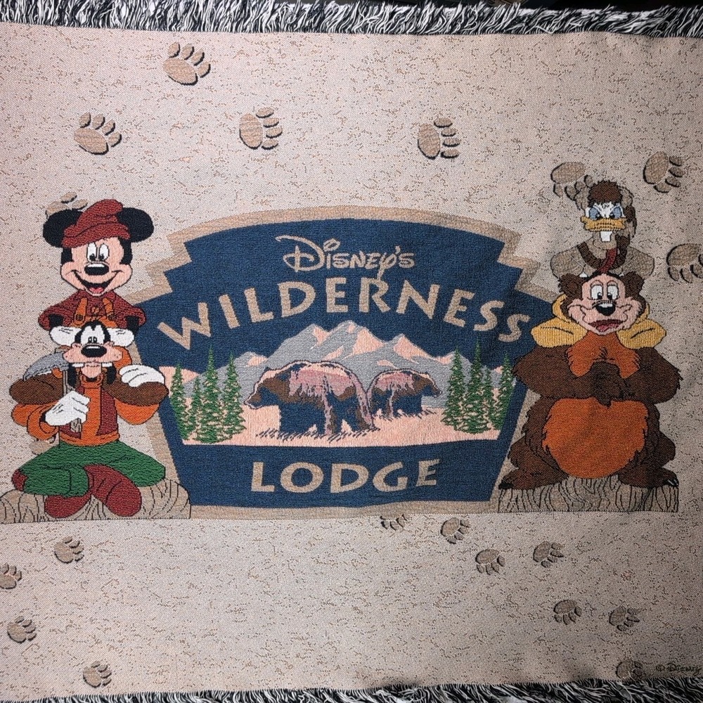 Walt Disney World Wilderness Lodge Tapestry Throw Blanket